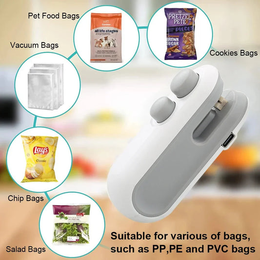 Shopitarium™ Rechargeable Mini Bag Sealing Machine