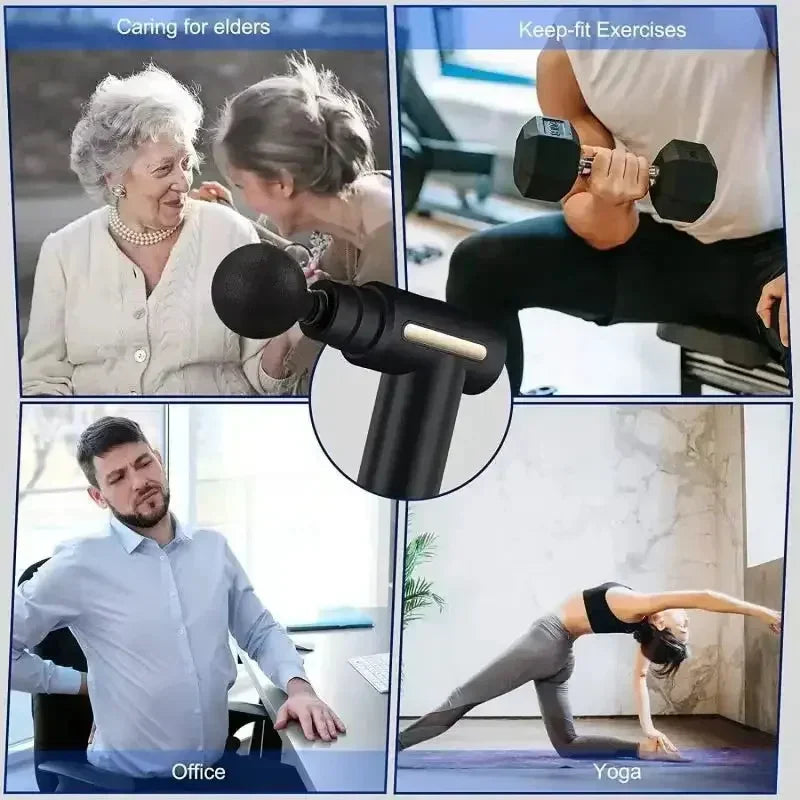 Handheld body massage gun