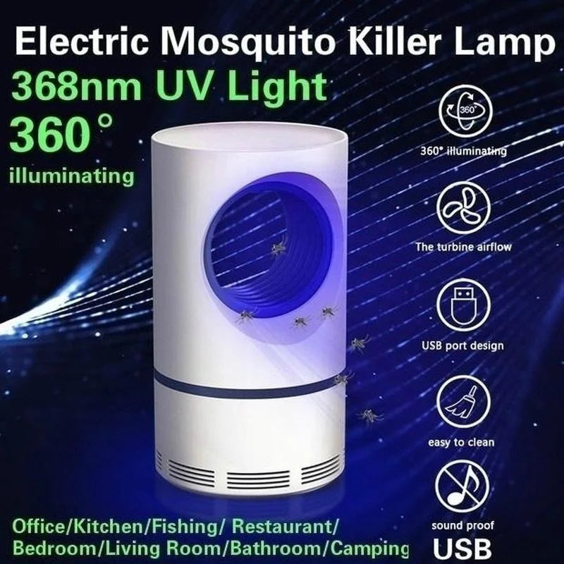 Shopitarium™ Mosquito Killer Lamp USB Rechargeable LED Blue Light Catcher