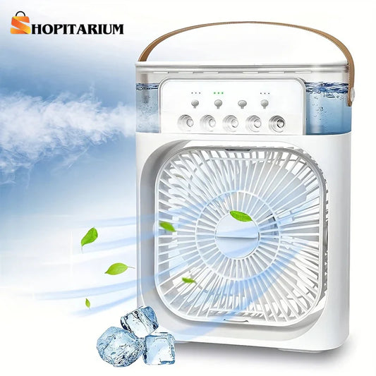 Shopitarium™ Portable 3 in 1 Humidifier Fan Air Conditioner & LED Water Lamp
