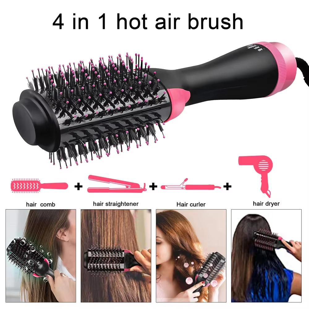 Shopitarium™ 4-in-1 One-Step Hot Air Brush & Hair Dryer Volumizer Shopitarium