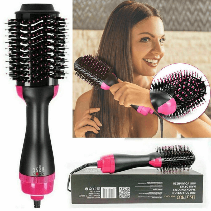 Shopitarium™ 3-in-1 Step Hot Air Brush & Hair Dryer Volumizer Shopitarium